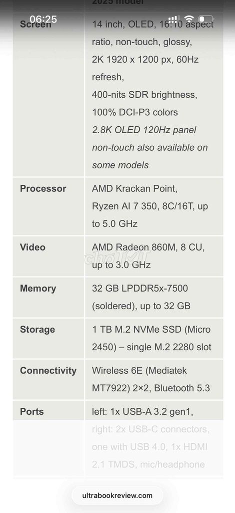 Фото 3: Asus Zenbook UM3406KA 32GB/1TB