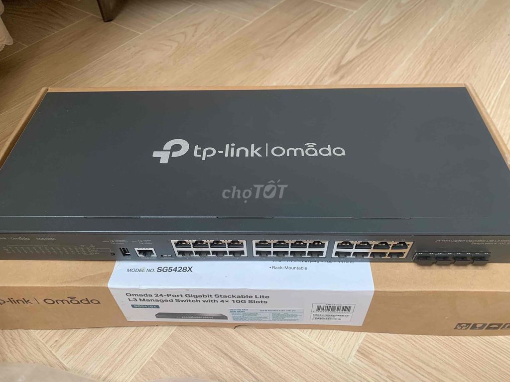Сетевой коммутатор TP-Link SG5428X 24 порта Gigabit 4 порта