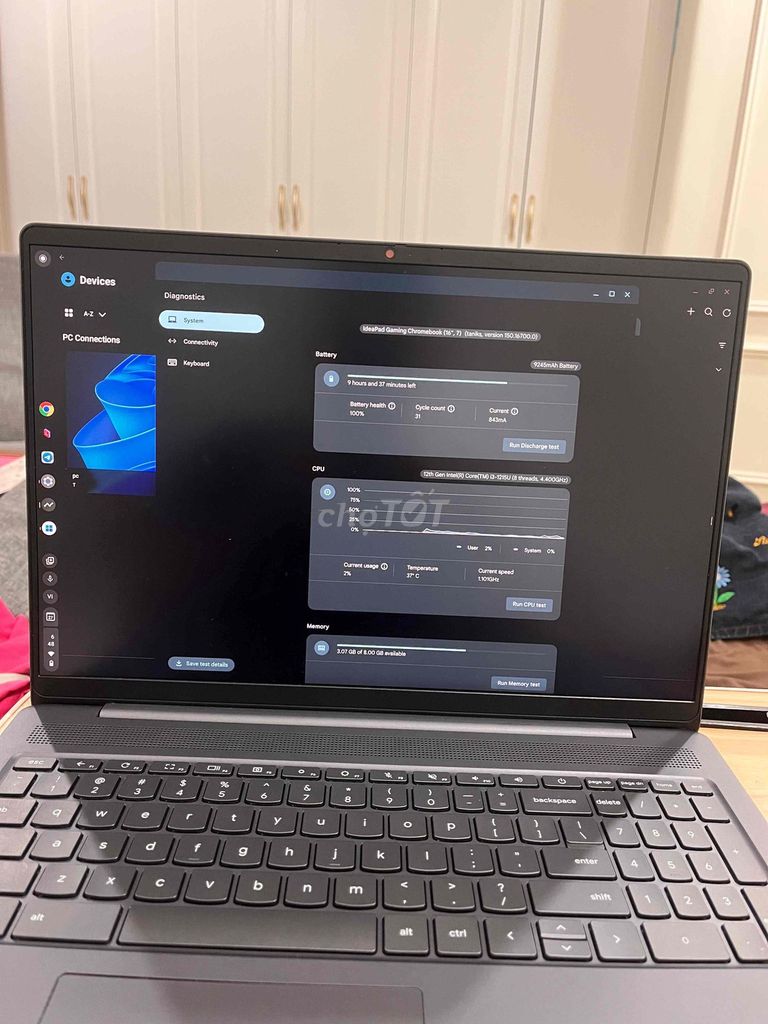 Lenovo Ideapad Gaming Chromebook 16 дюймов 2.5K 120 Гц