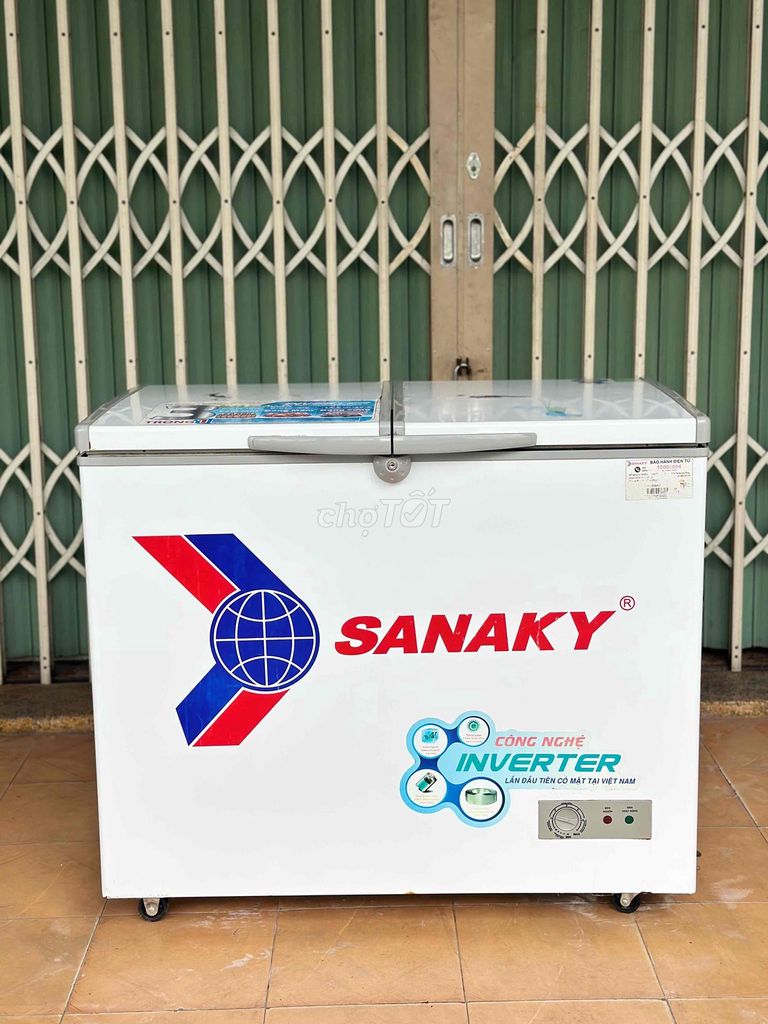 Морозильный шкаф Sanaky VH-2599A3 Inverter 208 л, белый