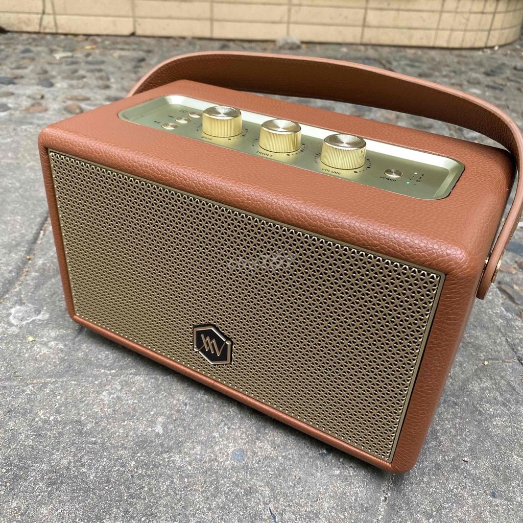 Колонка Bluetooth Alpha Works AW88 Коричневая кожа