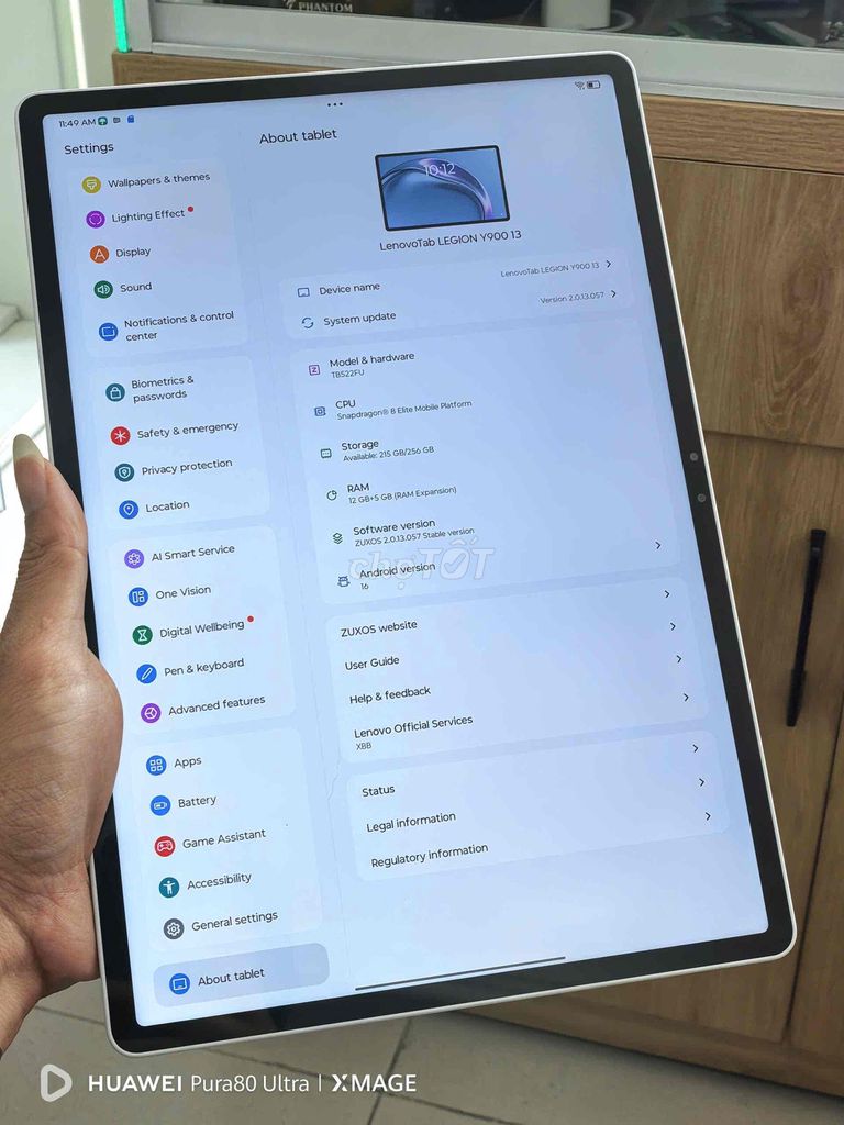 Lenovo Legion Y900 Snapdragon 8 Elite 13 inch