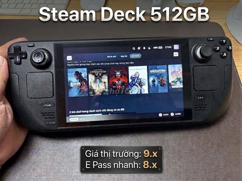 Игровая консоль Steam Deck 512GB Черный