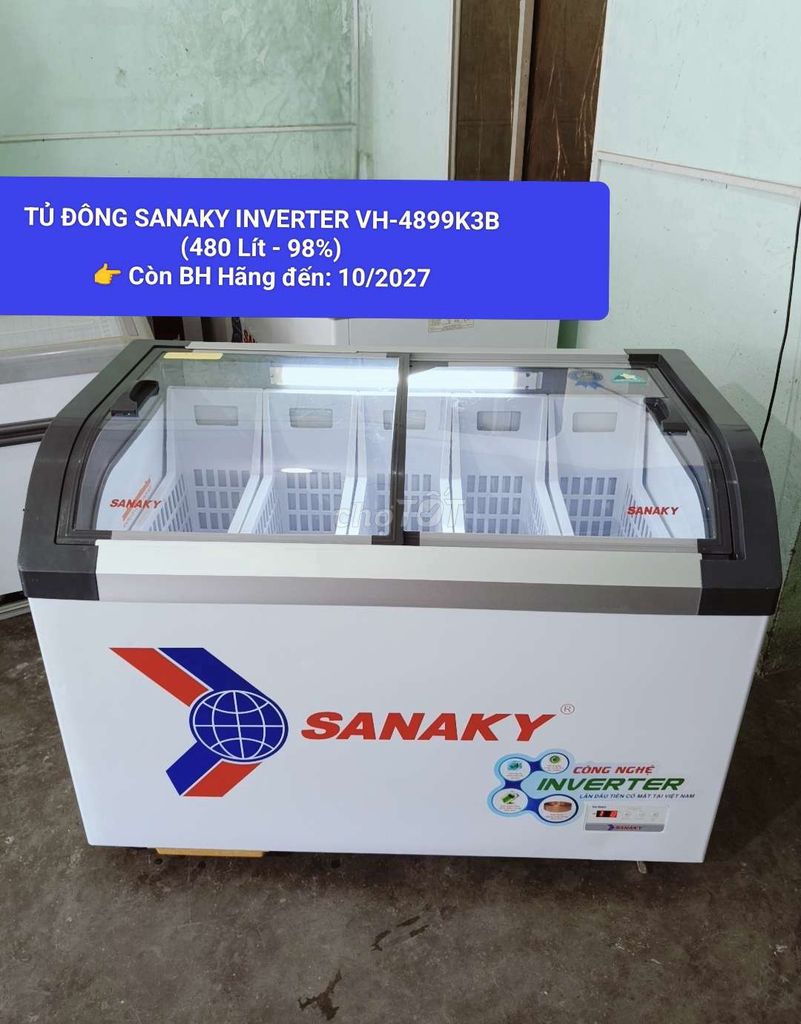 Морозильный ларь Sanaky Inverter VH-4899K3B 480 литров (98%)
