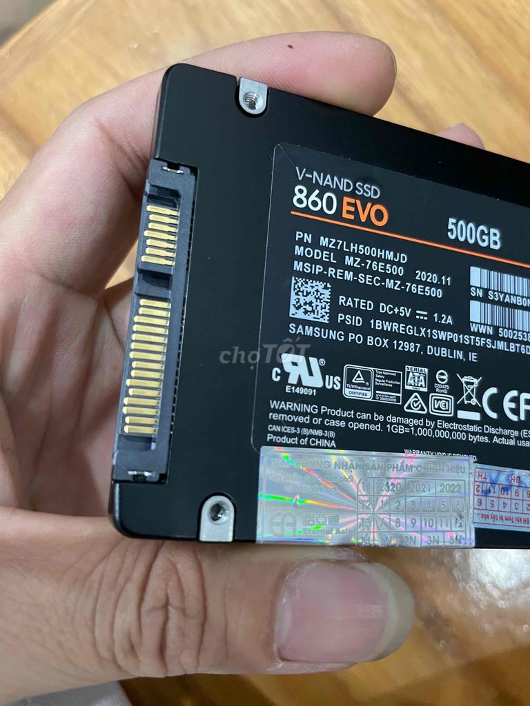 Фото 2: SSD Samsung 860 EVO 500GB Sata Like New
