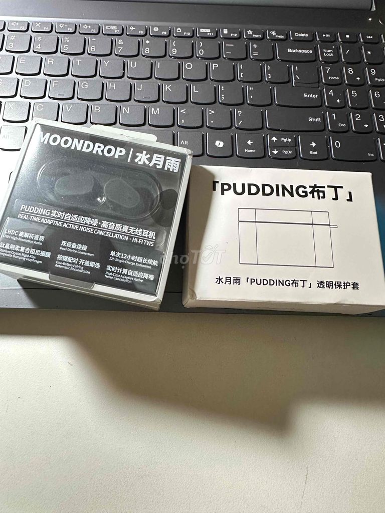 Bluetooth-наушники Moondrop Pudding, чёрные