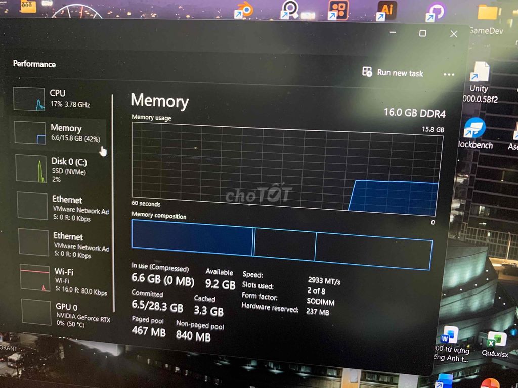 Фото 3: RAM Laptop Samsung Lexar DDR4 8GB 3200MHz