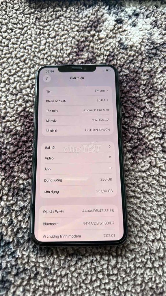 Apple iPhone 11 Pro Max 256GB чёрный