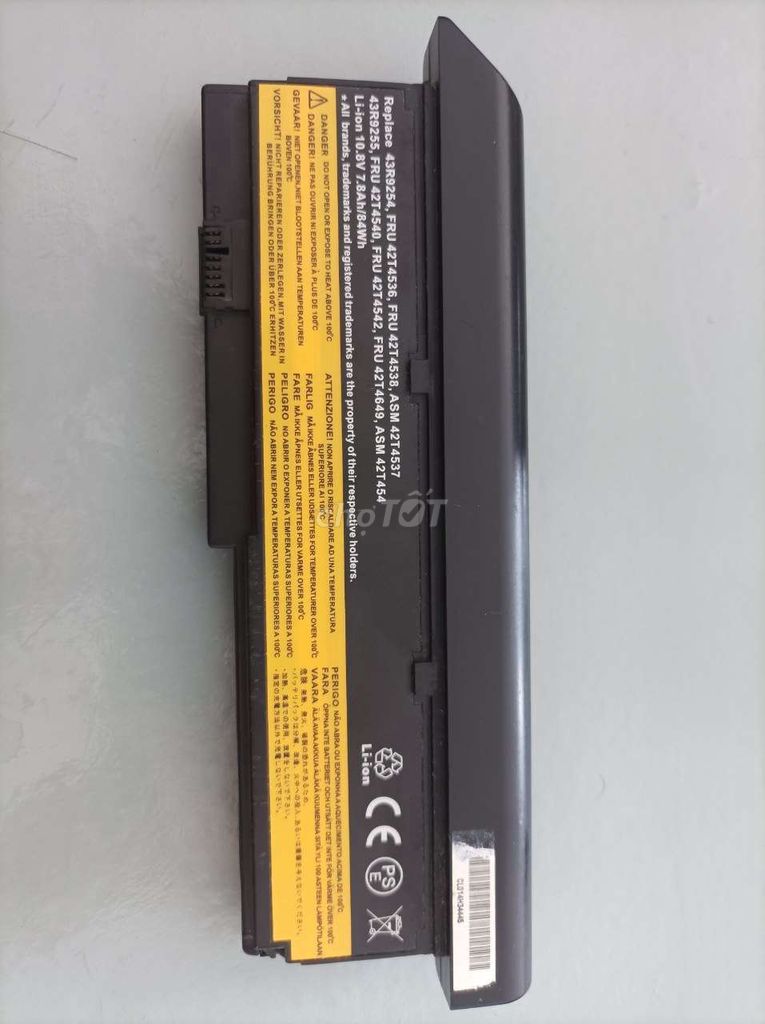 Ноутбучный аккумулятор Sanyo 42T4649 черный для ThinkPad X201