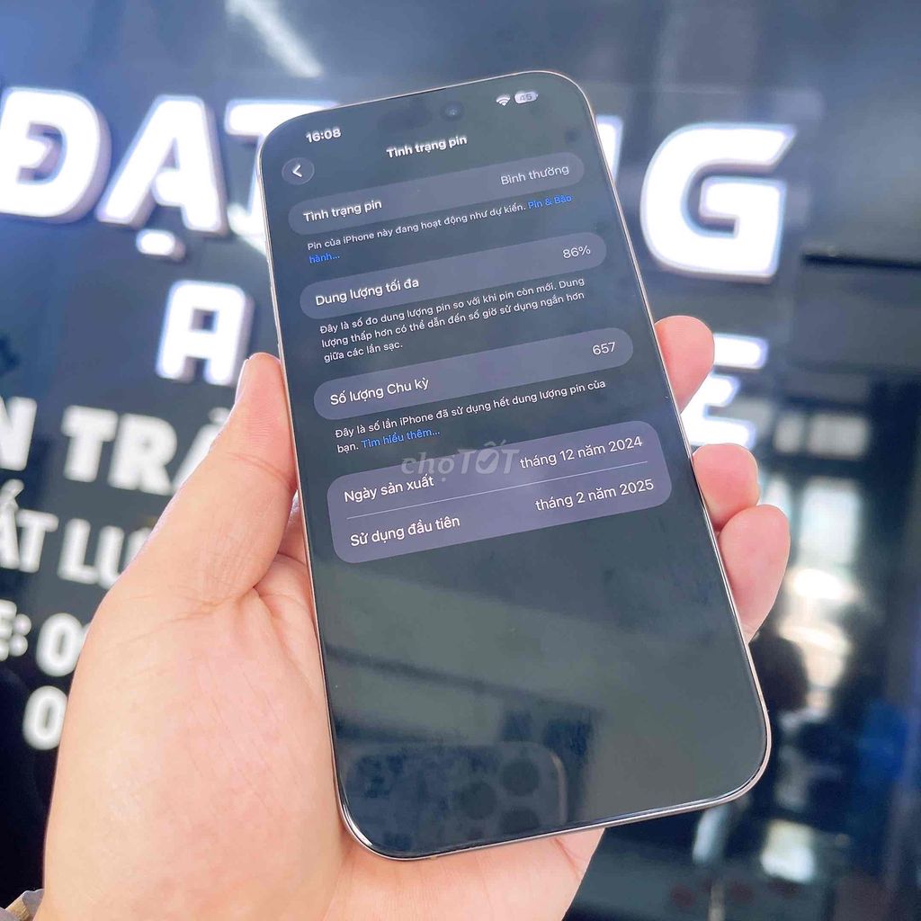 Фото 2: iPhone 16 Pro Max 256GB Vàng 86%