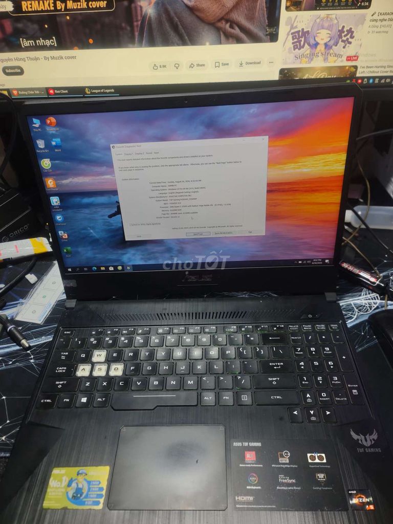 ASUS TUF Gaming FX505DY Ryzen 5 3550H 8GB/240GB
