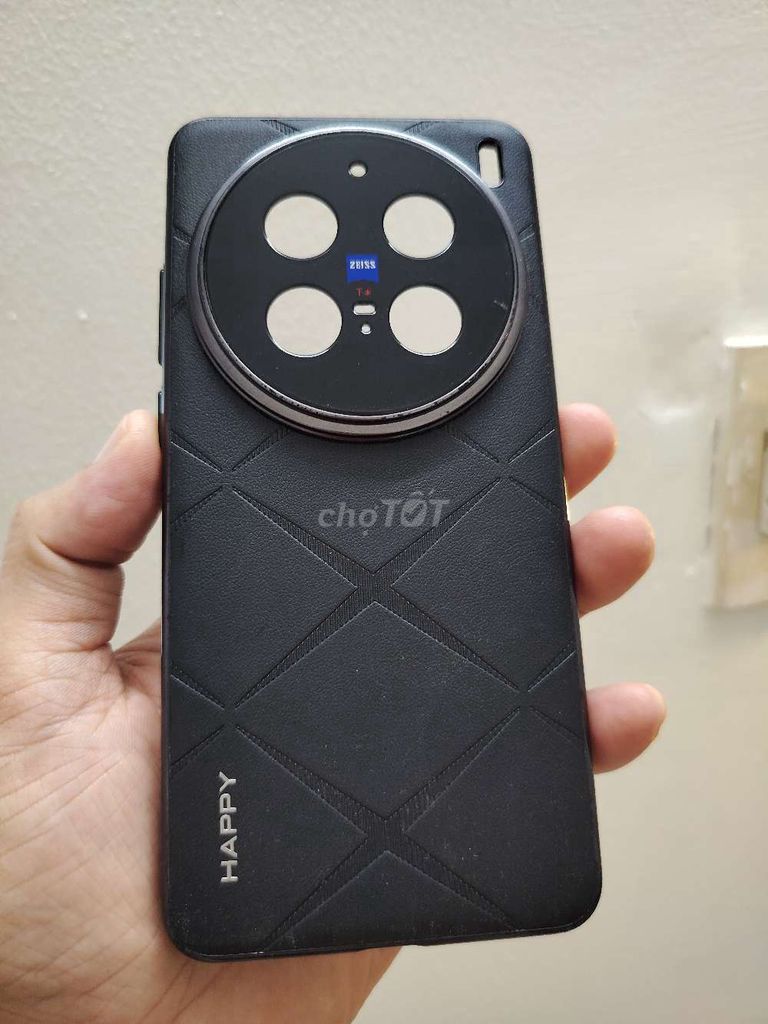 Чехол для Vivo X200 Pro, черная кожа, почти новый
