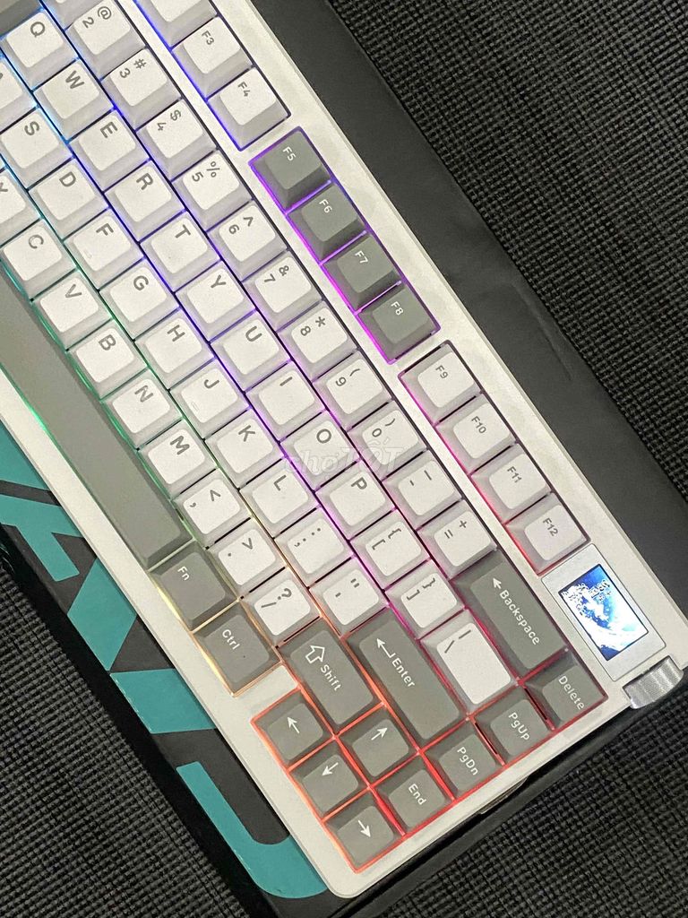 Фото 3: phím cơ aula nova 75 pro, hotswap, 3 mod, màn hinh