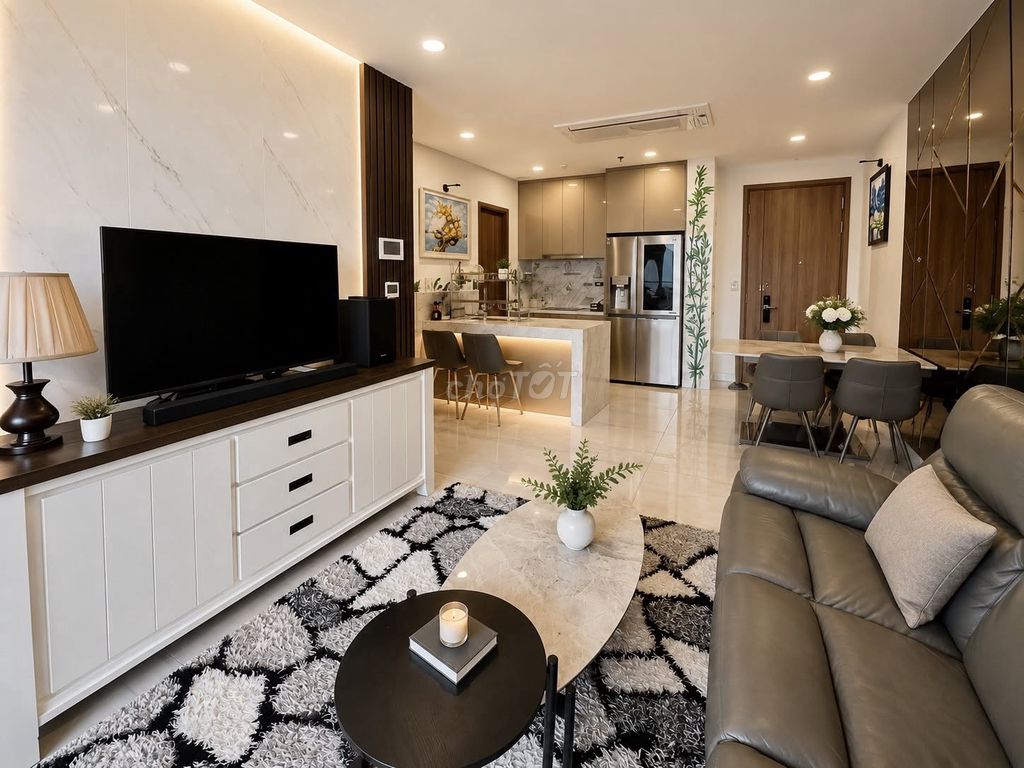 Аренда Botanica Premier 75 м², 2 спальни, новая квартира, с полной мебелью