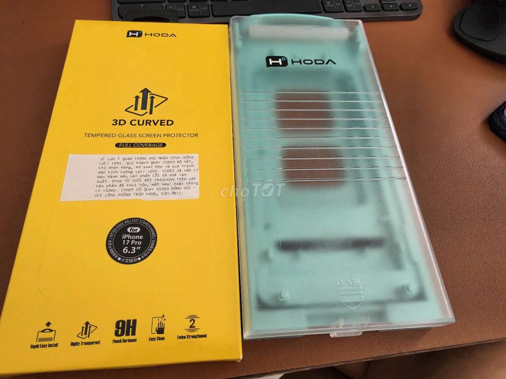 Стекло защитное Hoda 3D Curved для iPhone 17 Pro