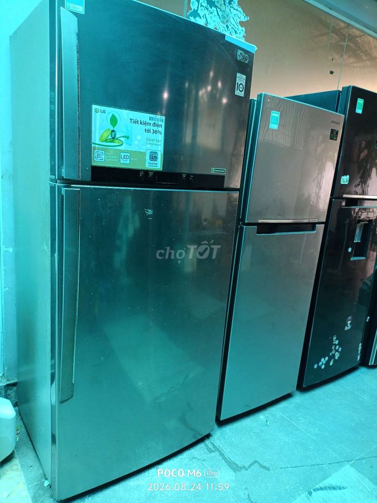 Фото 2: Tủ lạnh LG Inverter 490 lít Bạc
