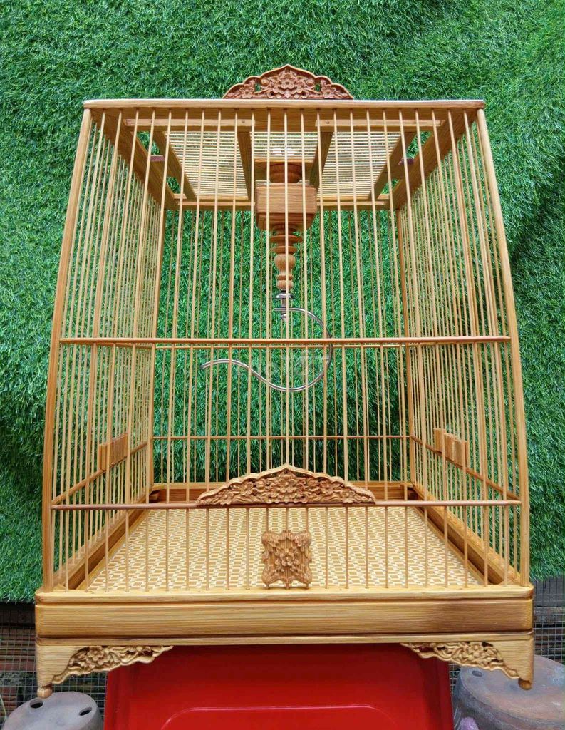 Клетка для птиц из бамбука, размер 37