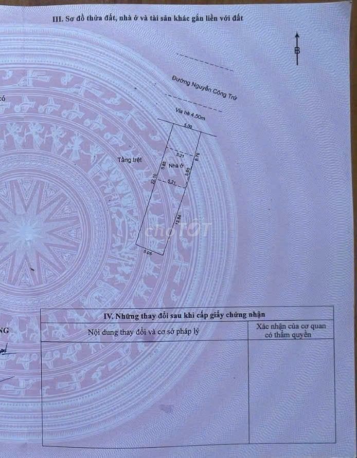 Собственник продаёт участок на Нгуен Конг Чы - 116,7 м² за 18,5 млрд 0948013000