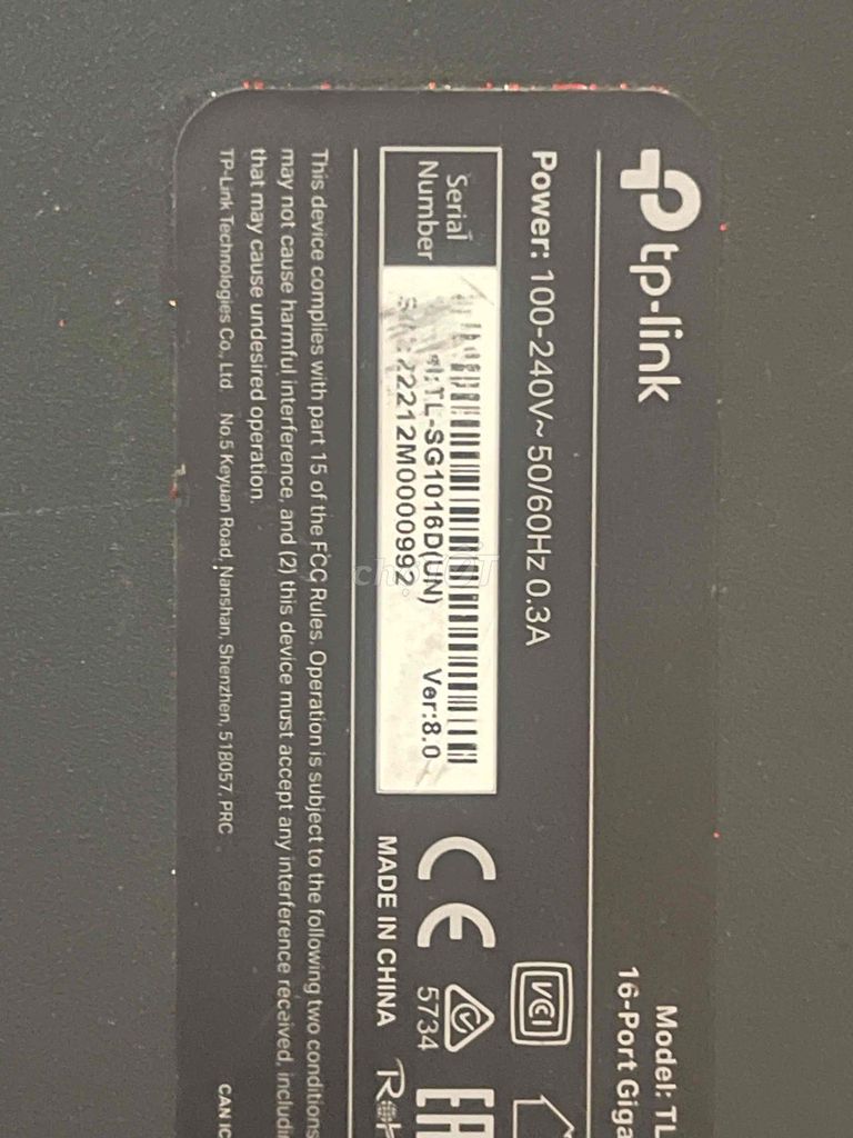 TP-Link TL-SG1016D 16 портов черный