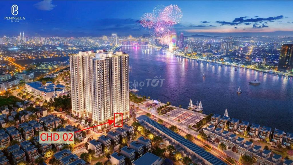 2 МАТИ ФАСАДА, ШИРИНА 8М, ОТЛИЧНЫЙ БИЗНЕС В PENINSULA ДАНАНГ