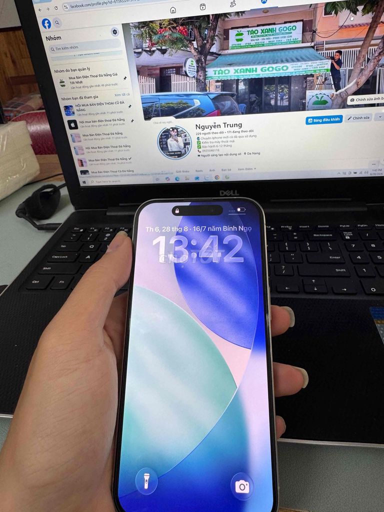 Фото 3: Apple iPhone 15 Pro 128GB Vàng Đã sử dụng