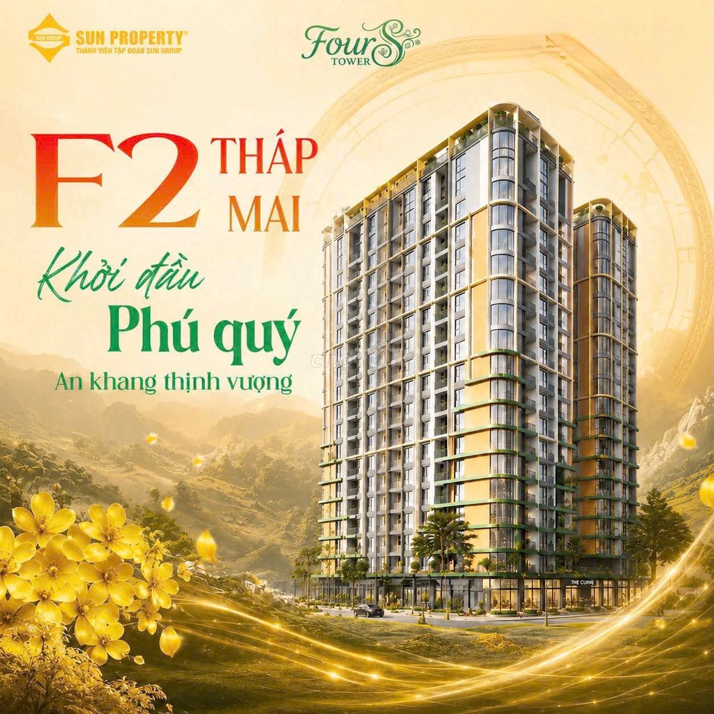 Chỉ 2,9 tỷ sở hữu ngay căn hộ 2 phòng ngủ hơn 60m2 tại Fours Tower