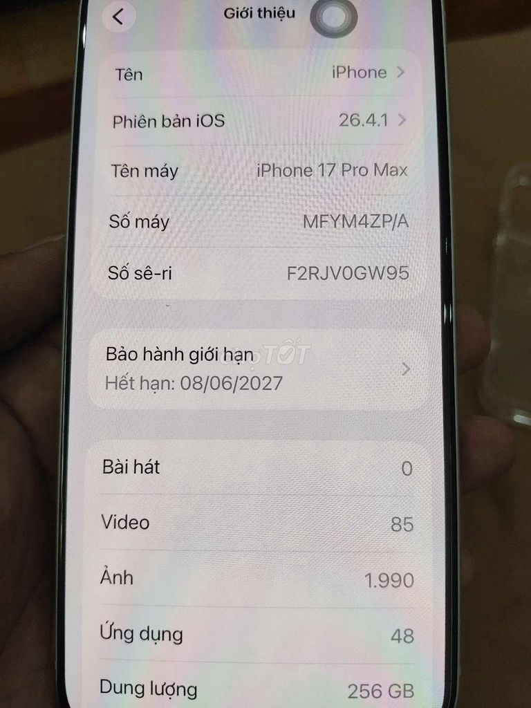 Фото 3: iPhone 17 Pro Max 256GB серебристый, 99% новый