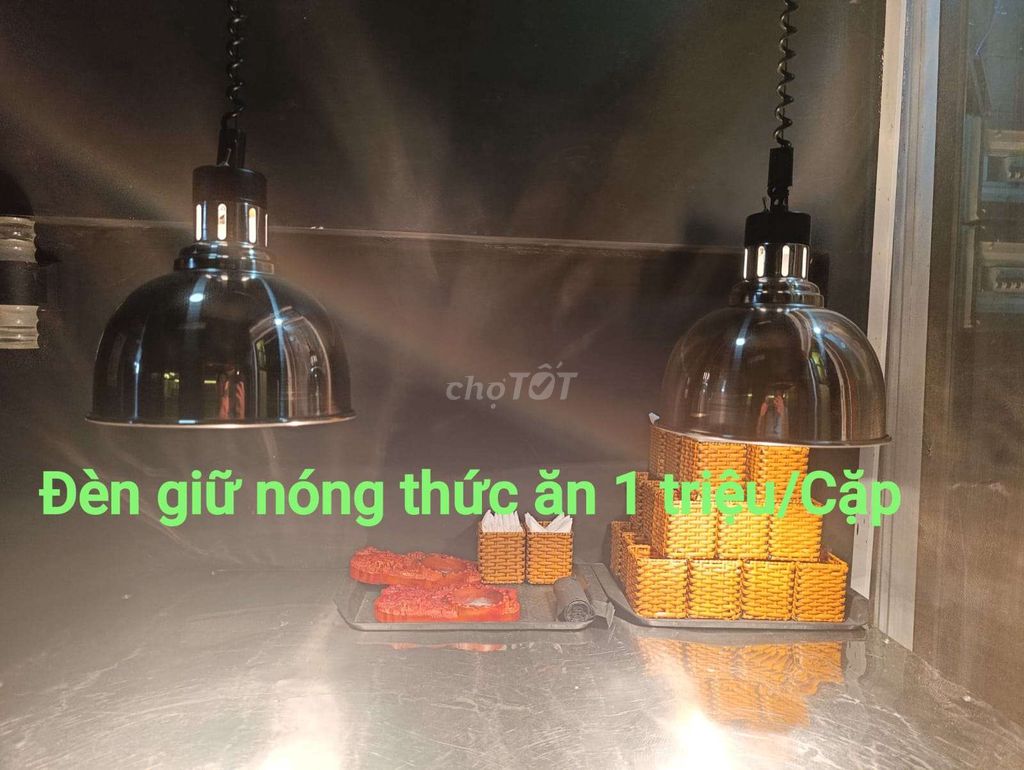 Đèn giữ nóng thức ăn Kim loại Đen