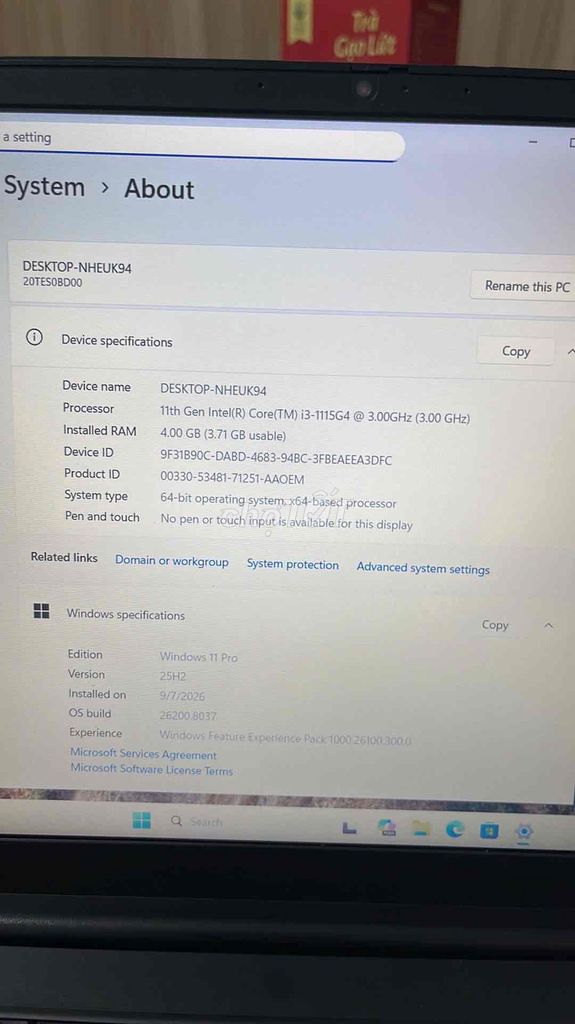 Фото 3: Lenovo ThinkPad E15 i3-1115G4 15.6 in 4GB/256GB