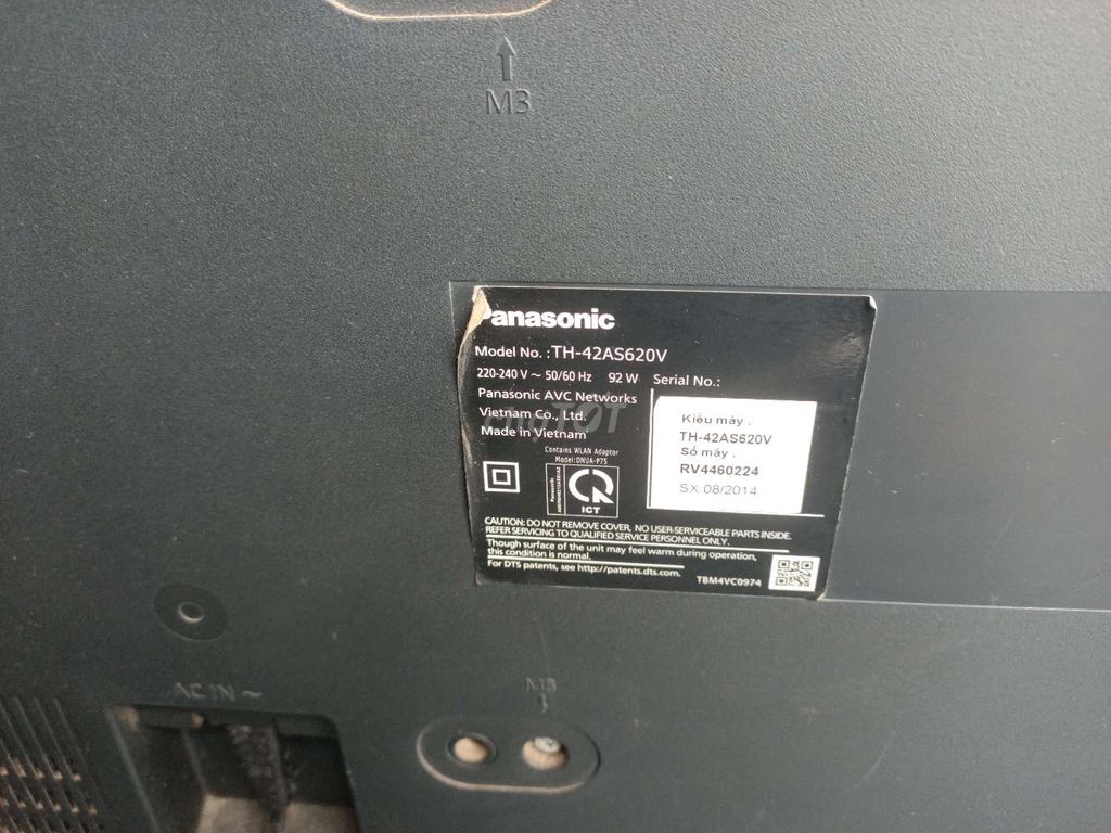 Фото 3: Телевизор Panasonic TH-42AS620V черный Full HD б/у