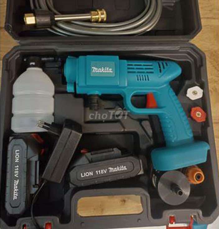 Фото 3: Автомойка Makita, аккумуляторная, бирюзовая