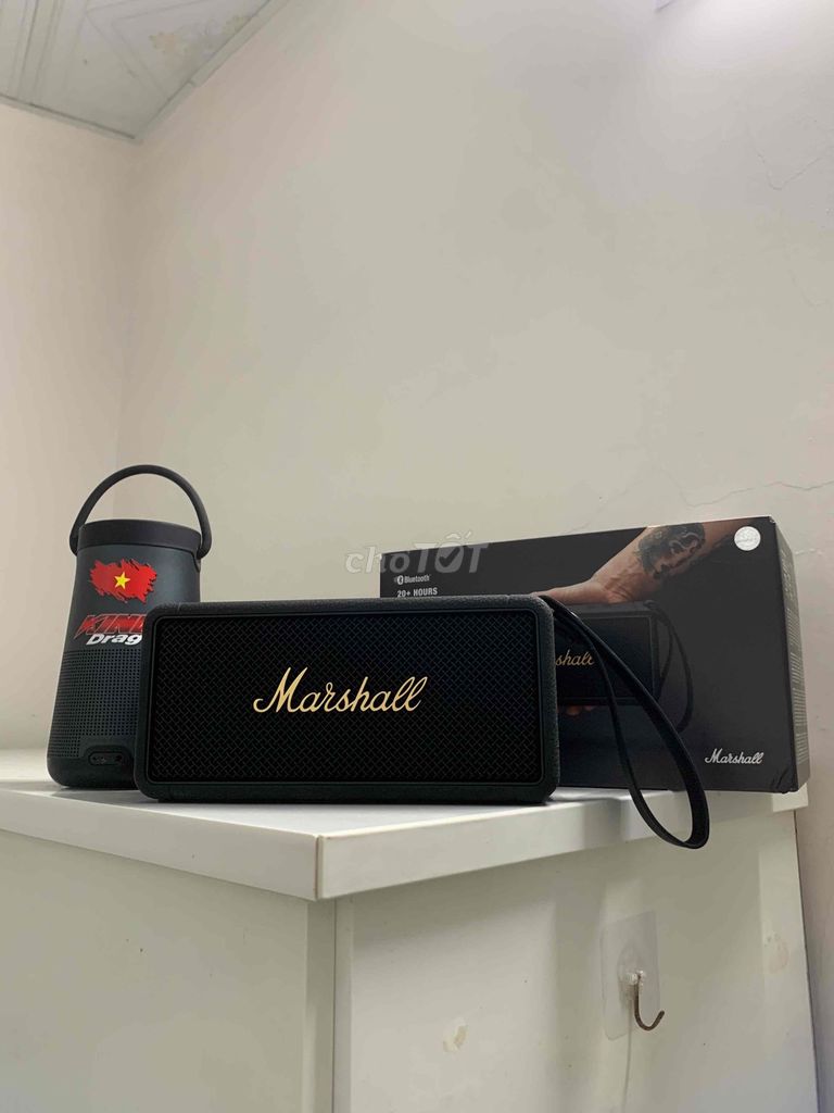 Колонка Bluetooth Marshall Черная Классическая