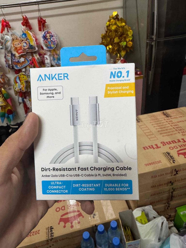 Зарядный кабель Anker белый 1.8 м оригинальный