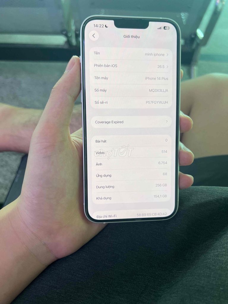 Фото 2: iPhone 14 Plus 256GB Белый, уже eid 2 физические SIM-карты