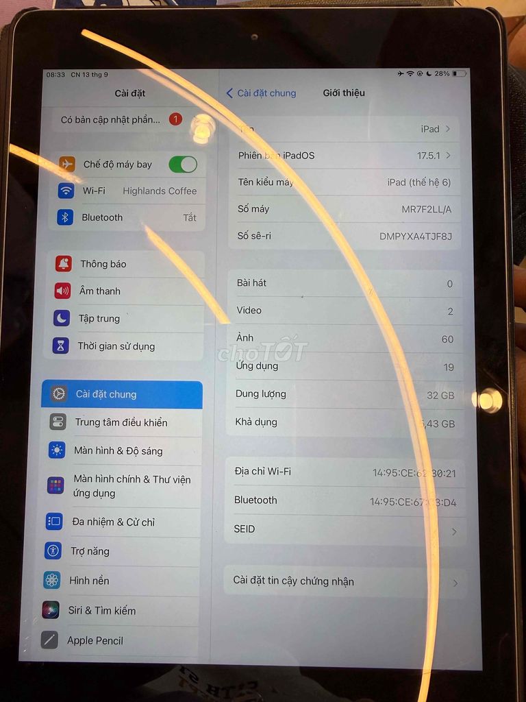 Фото 2: Apple iPad Gen 6 Wi-Fi 32GB Серый