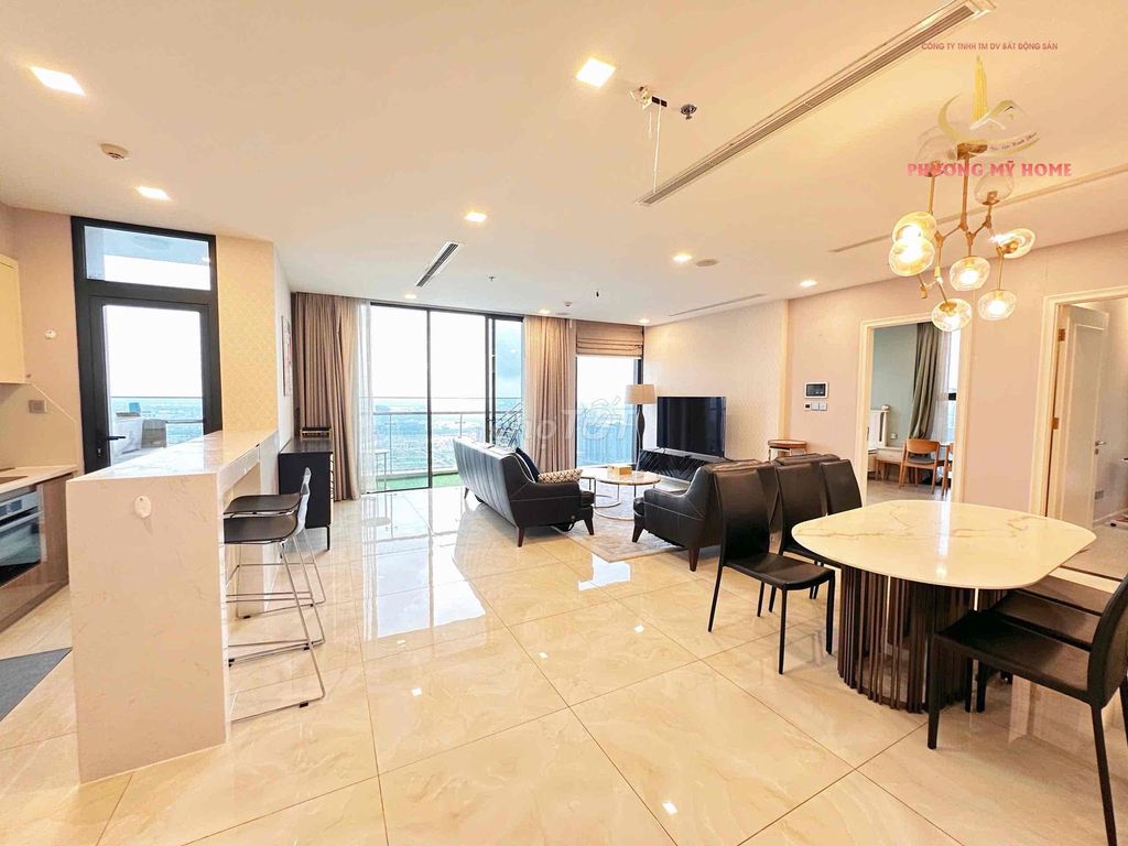 СДАЁТСЯ 3-КОМН. КВАРТИРА VINHOMES GOLDEN RIVER 121М² С ВИДОМ НА РЕКУ – 57 МЛН/МЕСЯЦ