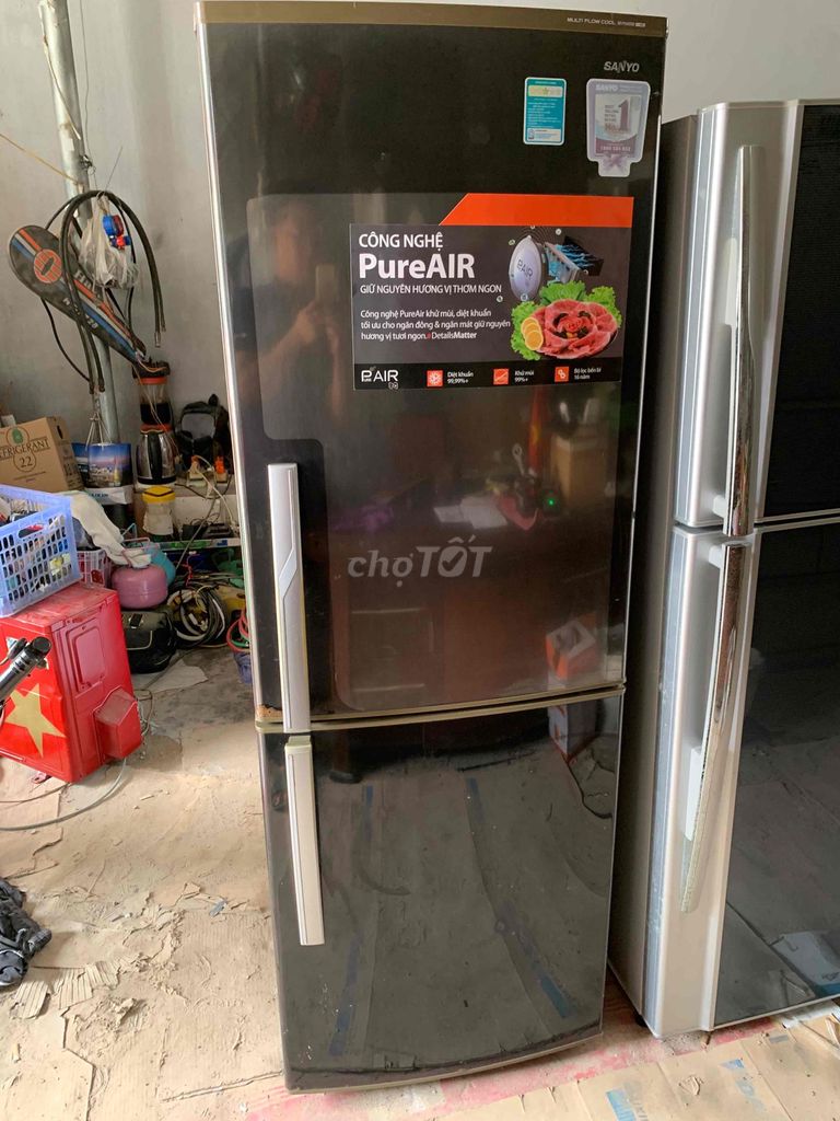 Холодильник Sanyo SR-P345RB 301 литр Черный Вьетнам