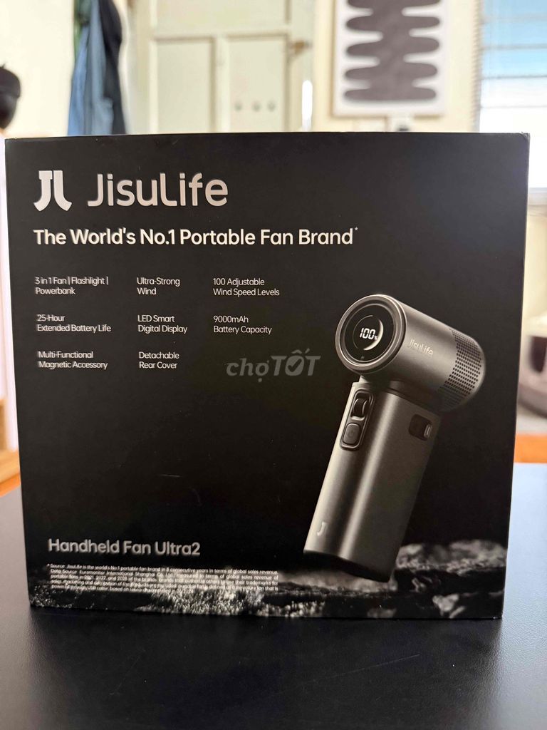 Ручной вентилятор Jisulife Handheld Fan Ultra2, серый, 99%