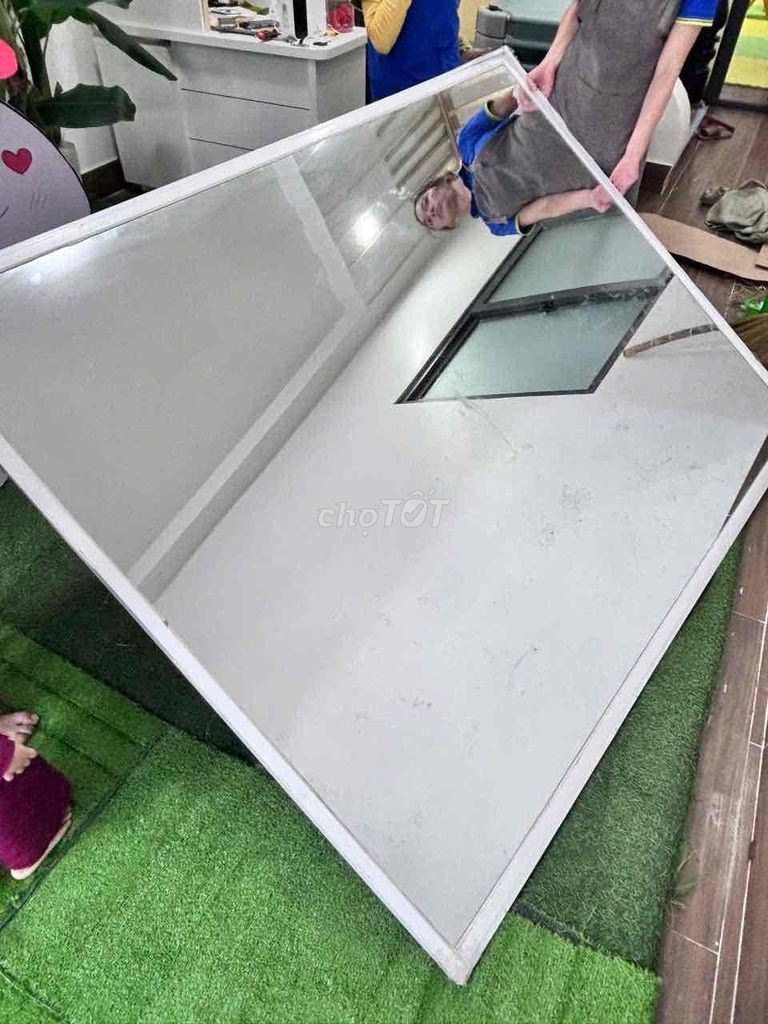 Зеркало белое Decor для кафе/школы