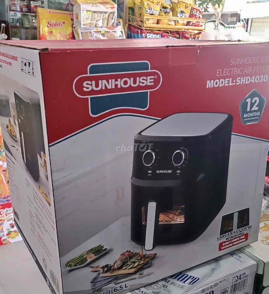 Фритюрница Sunhouse SHD4030 6.5L черная