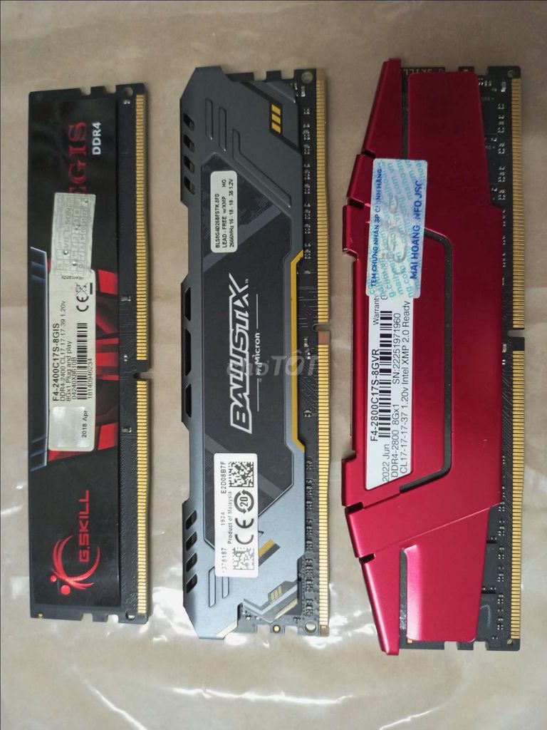 Продажа планок RAM DDR4 8GB в розницу