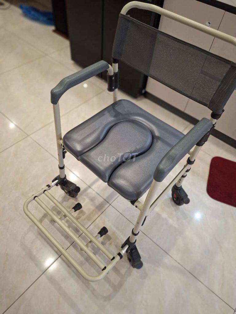Туалетное кресло-стул Lucass GX-626L, алюминиевый сплав, серый