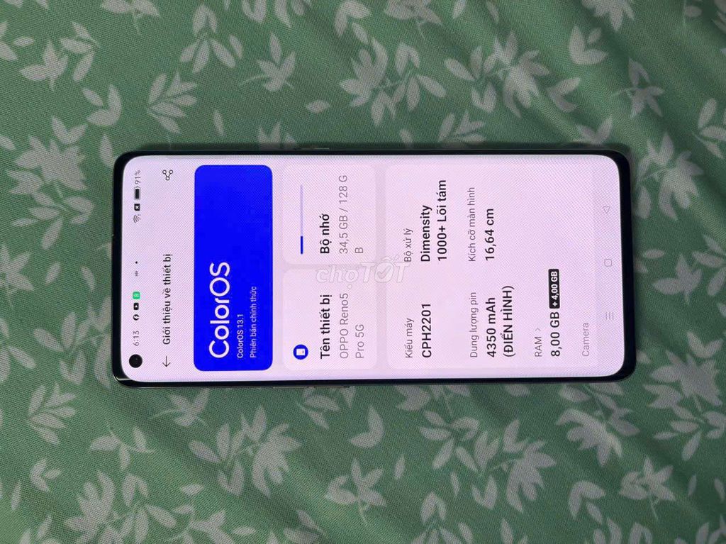 Фото 3: OPPO Reno 5 Pro 128GB Золотистый, изогнутый экран
