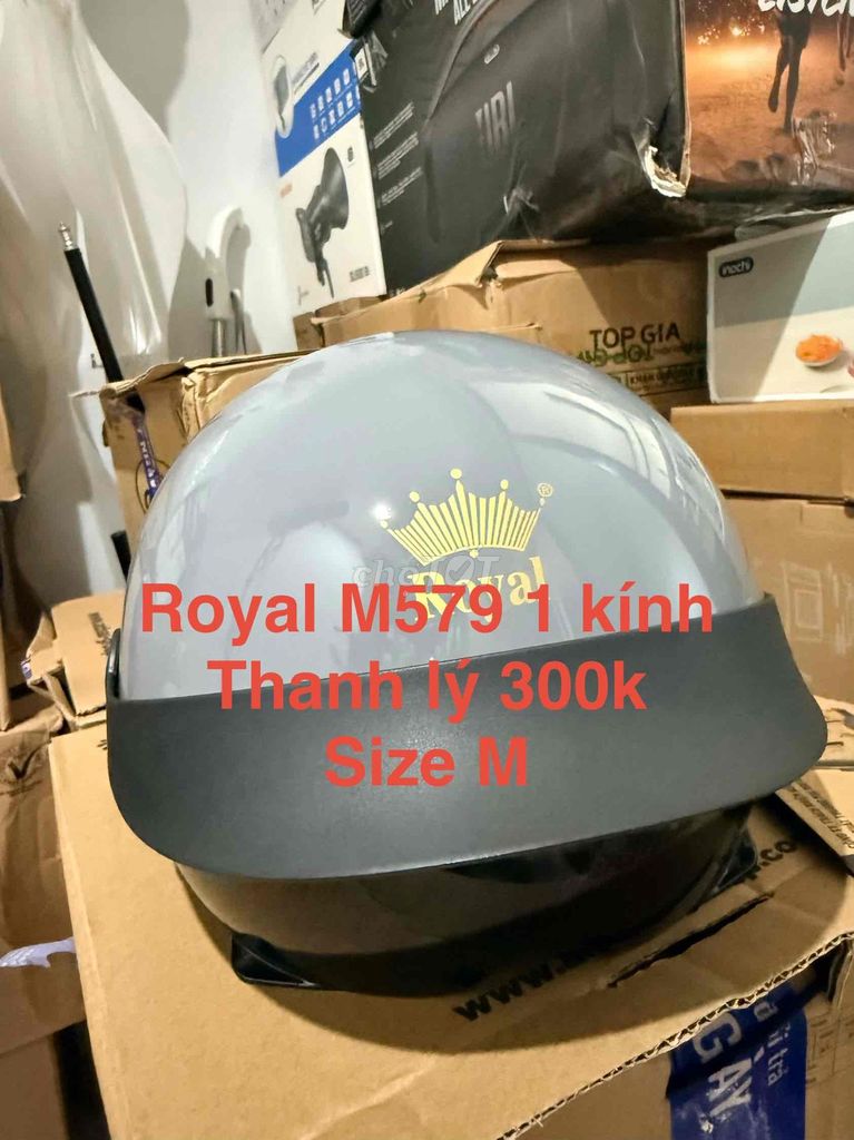Шлем Royal M579 Серый M