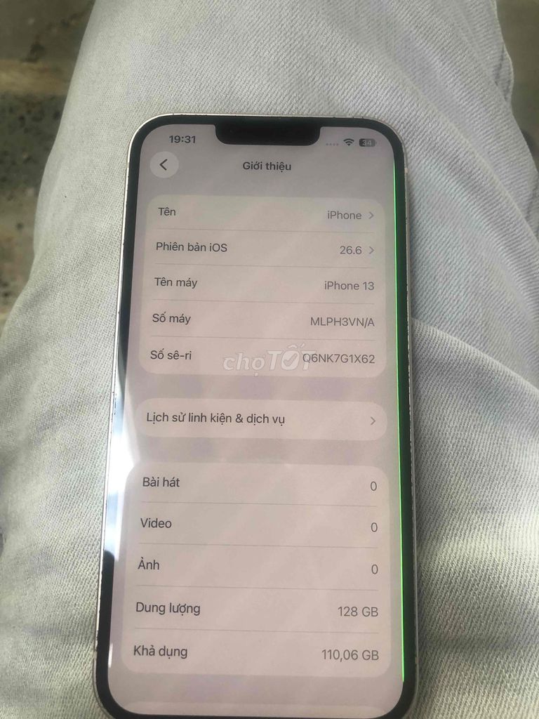 Apple iPhone 13 128GB, новый аккумулятор, заменен gl