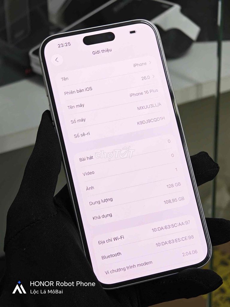 Фото 2: Apple iPhone 16 Plus 128GB Белый 100%