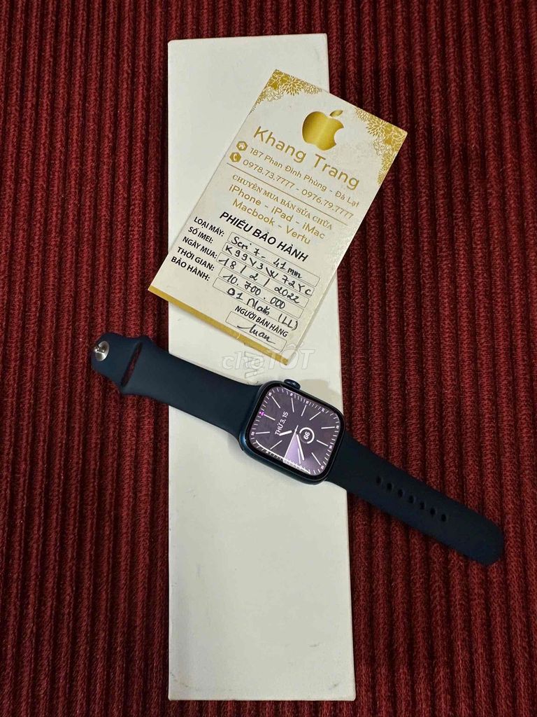 Фото 2: Apple Watch Series 7 GPS Xanh 41mm Like New