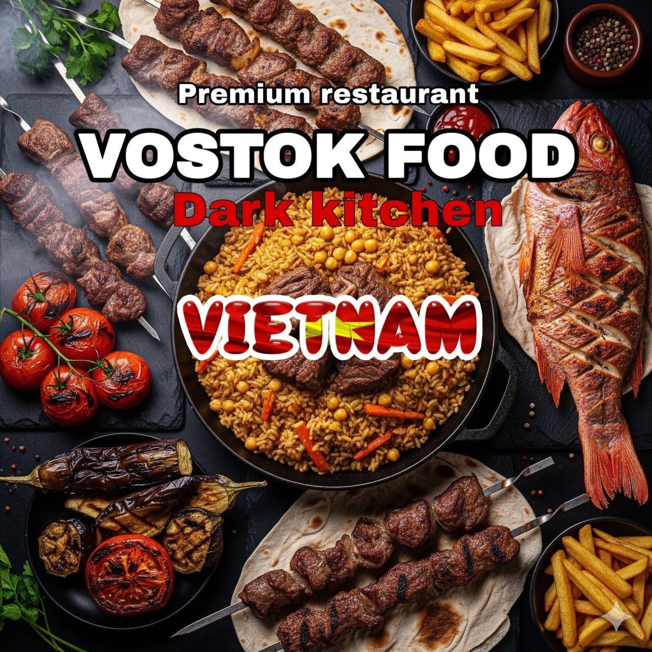 Ресторан VOSTOK FOOD предлагает доставку шашлыка, шаурмы, блюд восточной кухни, салатов…