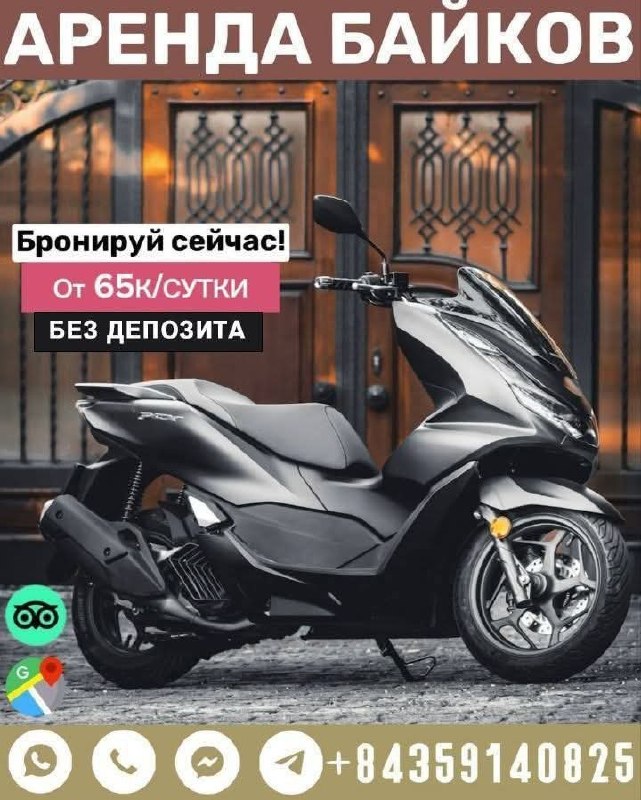 Предлагаем аренду байков с большим выбором, доставкой в любую точку, б