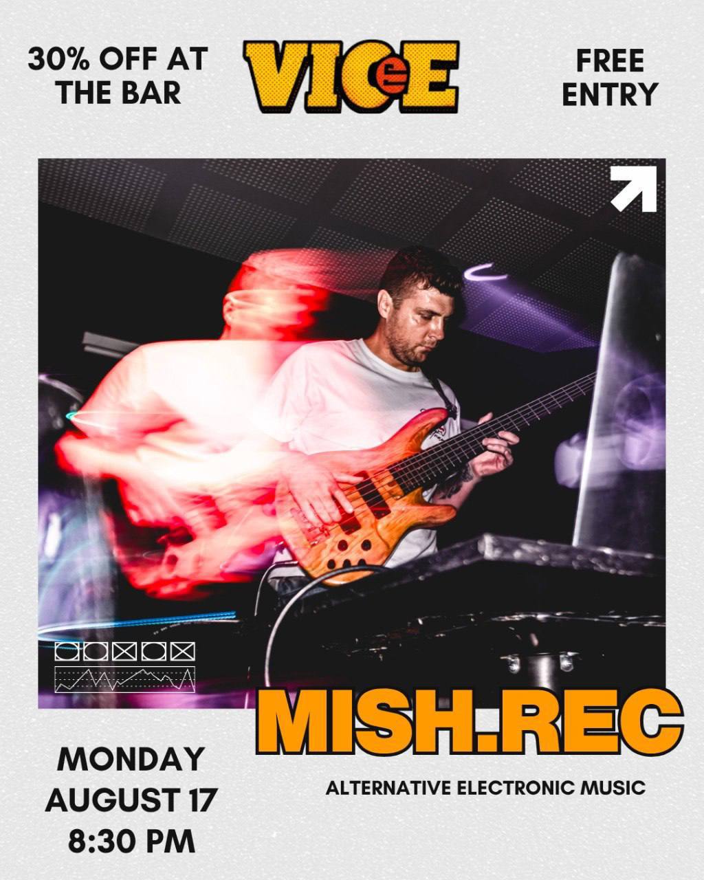 В понедельник в VICE пройдёт вечер живого лупинга с MISH.REC.